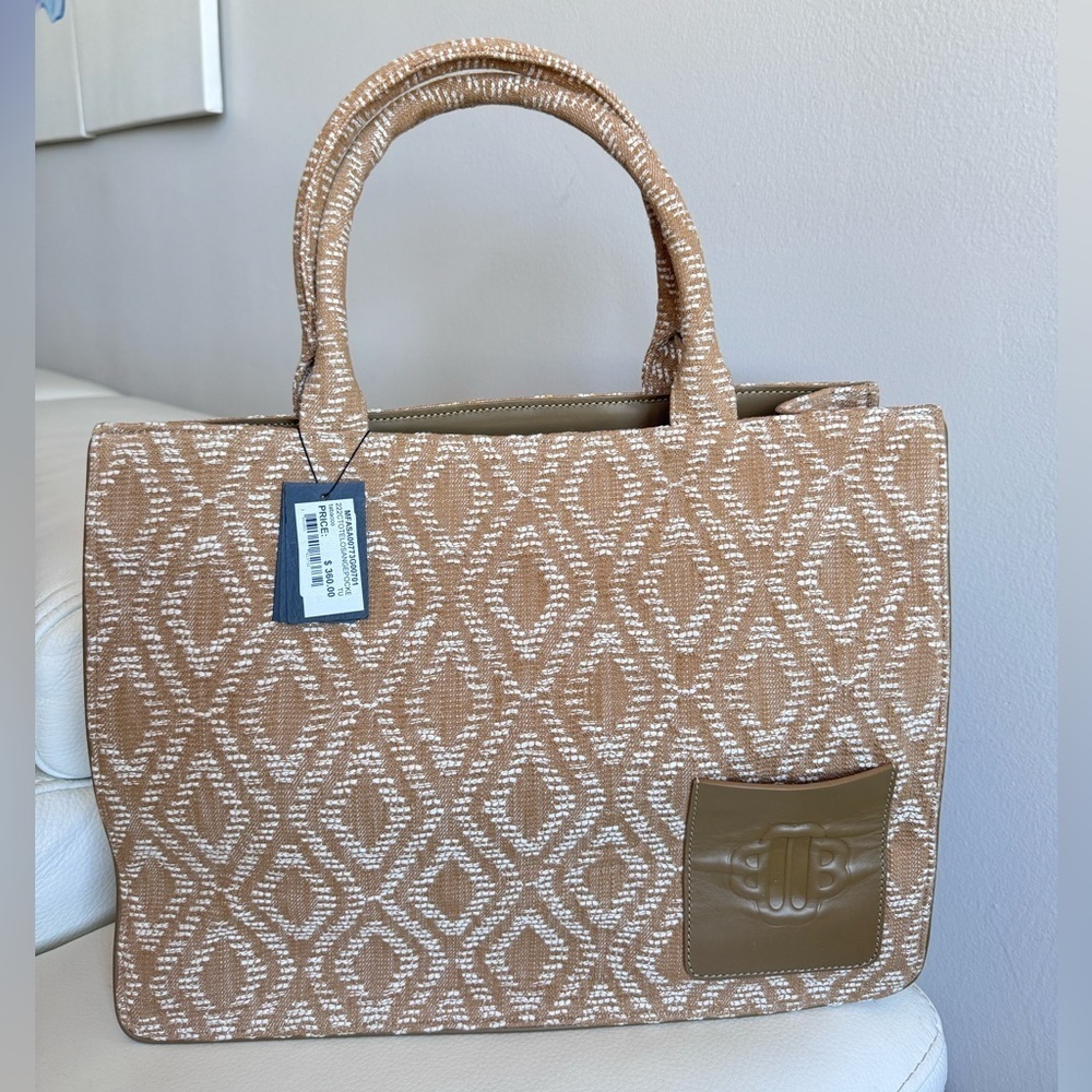 NWT MAJE Patterned Tote in Tobacco - Picture 5 of 15